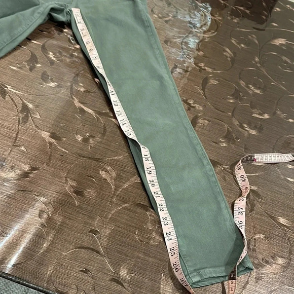 Paige Hoxton Ankle Skinny Jeans Seaweed Green - Picture 7 of 7